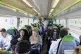 Commuters on a train