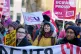 People take part in a rally outside the Scottish Parliament, Edinburgh, as members of the University and College Union (UCU) take part 24-hour stoppage among university staff in an ongoing dispute over pay, pensions and conditions. Picture date: Wednesday November 30, 2022