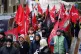 Job & Talent agency bin workers during protest, organised by Unite the Union, as they march to Council House in Victoria Square, Birmingham, on the first day of strike action by refuse workers employed by the company, December 1, 2025