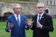 Reform UK leader Nigel Farage and Andrew Rosindell on College Green in Westminster, central London. Rosindell became the second Conservative MP to defect to Reform in a week, January 19, 2026
