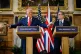 Prime Minister Keir Starmer and US President Donald Trump during a press conference at Chequers, near Aylesbury in Buckinghamshire, September 18, 2025
