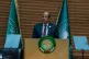Chairman of the African Union Commission Mahmoud Ali Youssouf delivers a speech during the annual African Union Summit at the Addis International Convention Center in Addis Ababa, Ethiopia