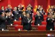 Kim Jong Un (centre) claps hands as he was re-elected to the top post of the ruling Workers’ Party, during the party's Congress in Pyongyang, February 22, 2026