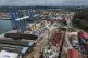 An aerial view of the Balboa terminal, run by CK Hutchison's Panama Ports Co., after Panama's government ordered the occupation of the port following a Supreme Court ruling that the concession was unconstitutional, in Panama City, February 23, 2026