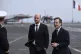 French Foreign Minister Jean-Noel Barrot and Swedish Prime Minister Ulf Kristersson (right) meet before the bilateral meeting on the French aircraft carrier Charles De Gaulle berthed at the North Port in Malmo, Sweden, February 27, 2026