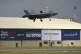 A Lockheed Martin F35B Lightning II demonstrates it's STOVL (Short Take off Vertical Landing) function during the Royal International Air Tattoo at RAF Fairford, July 2016