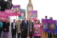 Bill sponsor Labour MP Kim Leadbeater (centre) gathers with terminally ill people and bereaved family members, in Parliament Square, London, in support of the Terminally Ill Adults (End of Life Bill), December 12, 2025