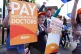 NHS resident doctors protesting outside Royal Victoria Infirmary in Newcastle, during a five-day strike after talks with the Government collapsed over pay, July 25, 2025