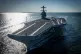 The USS Gerald R. Ford embarked on the first of its sea trials to test various state-of-the-art systems on its own power for the first time, April 8, 2017, from Newport News, Va. Photo: Mass Communication Specialist 2nd Class Ridge Leoni/U.S. Navy via AP