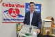 Labour MP Richard Burgon with an aid package for Cuba