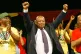 Mosiuoa Lekota, a former defence minister and co-founder of Cope (Congress of the People), breakaway faction of South Africa's African National Congress, reacts, as he is named the leader of the new party,  in Bloemfontein, South Africa, December 16, 2008