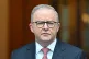 Australian Prime Minister Anthony Albanese addresses a press conference at Parliament House in Canberra, Australia, March 10, 2026