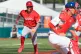 Canada's Tyler O'Neill runs toward home plate to score against Cuba during the third inning of a World Baseball Classic game in San Juan, Puerto Rico, March 11, 2026