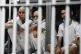 Prisoners sit in their cell at the mega prison known as Detention Centre Against Terrorism (CECOT) in Tecololuca, El Salvador, January 30, 2026