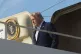 President Donald Trump steps off Air Force One, March 20, 2026, at Palm Beach International Airport in West Palm Beach, Fla.