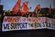 A rally in support of the Birmingham bin strikers