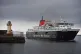 Caladonain MacBrayne ferry sales into Ardrossan harbour, May 2016