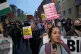 Anti-racism protesters during a march in Birmingham, August 7, 2024