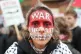 A protester takes part in a demonstration organised by CND, Stop the War, Palestine Solidarity Campaign, Muslim Association of Britain, Palestinian Forum in Britain and Friends of Al-Aqsa, at the US Embassy in London, March 7, 2026