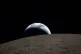 In this image provided by NASA, The Artemis II crew captured this view of an Earthset on April 6, 2026, as they flew around the Moon. Photo: NASA via AP