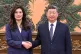 Cheng Li-wun shakes hands with Chinese President Xi Jinping