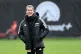 Union Berlin's co-coach Marie-Louise Eta leads a soccer training session on Monday, Nov. 20, 2023. (Matthias Koch/dpa via AP
