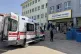 Turkish security forces and emergency staff stand at the courtyard of a high school where an assailant opened fire, in Siverek, south east Turkey, Tuesday, April 14, 2026