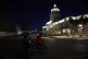 A bicycle taxi transports passengers past the Capitol in Havana, April 15, 2026