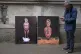 Artist Kaya Mar has his last paintings referring to Keir Starmer and Peter Mandelson on display in London, April 20, 2026