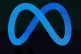 A Meta logo on a video screen at an AI developer conference, in Menlo Park, California, April 29, 2025