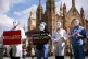 Campaigners protest outside Parliament in Westminster, London, ahead of a debate in the House of Commons on assisted dying, April 29, 2024