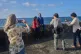 U.S. lawmakers Pramila Jayapal, D-Wash. (centre left) and Jonathan Jackson, D-Ill., pose for photojournalists at the Malecon in Havana, April 4, 2026