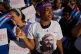 A woman attends a rally calling for the end of the U.S. blockade against the island nation in Havana, Cuba, April 7, 2026