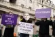 Campaigners from Positive Money demonstrate outside the Bank of England in London, against the rises in interest rates amid the cost of living crisis. They are demanding the government introduce a windfall tax on bank profits, August 3, 2023