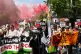 People take part in a march organised by the Palestine Solidarity Campaign, from Russell Square to Whitehall in central London, June 21, 2025