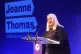 USDAW General Secretary and Labour Unions Chair Joanne Thomas speaks during the Co-operative Party Conference at the Leonardo Royal Hotel in central London, November 15, 2025