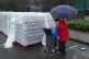 A South East Water customer arrives to collect bottled water at a water station in East Grinstead, after bad weather was blamed for more water outages in Kent and parts of Sussex, January 13, 2026
