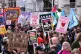 People take part in a Together for Palestine march organised by Palestine Coalition, in central London, March 28, 2026