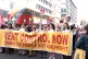 People take part in a National Housing Demo in central London, to demand better council housing and rent controls against unaffordable housing, April 18, 2026