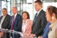 Wales Green Party Leader Anthony Slaughter, Reform UK's Dan Thomas, Welsh Labour Leader and First Minister Eluned Morgan, Plaid Cymru of leader Rhun ap Iorwerth, Welsh Conservative leader Darren Millar and Welsh Liberal Democrat Leader Jane Dodds