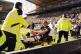 Tottenham Hotspur's Xavi Simons is stretchered off injured during the Premier League match at Molineux, Wolverhampton, April 25, 2026