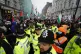 People taking part in a national march for Palestine on Whitehall in central London, January 18, 2025