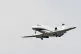 A private jet coming in to land at Stansted Airport in Essex