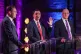 (left to right) Scottish Conservatives leader Russell Findlay, Scottish Labour leader Anas Sarwar and SNP leader John Swinney during the Scottish party leaders Channel 4 news election debate in Glasgow, April 14, 2026