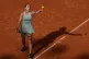 Belarus' Aryna Sabalenka serves the ball to Romania's Sorana Cirstea during their match at the Italian Open tennis tournament in Rome, May 9, 2026