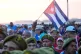 Members of the Revolutionary Armed Forces attend a rally in support of former President Raul Castro in front of the U.S. Embassy in Havana, Cuba, May 22, 2026