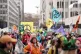 Demonstrators take part in a rally in London, on the last day of Extinction Rebellion's four days of action that they have called 