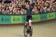 Katie Archibald celebrates winning the Women's points race during day three of the Lloyds Bank British National Track Championships at the National Cycling Centre, Manchester, February 23, 2025
