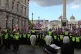 Police push back protesters taking part in the Tommy Robinson-led Unite the Kingdom march and rally on Whitehall in central London, September 13, 2025