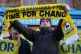 Tottenham fans taking part in a protest before the Premier League match at the Tottenham Hotspur Stadium, London, January 17, 2026